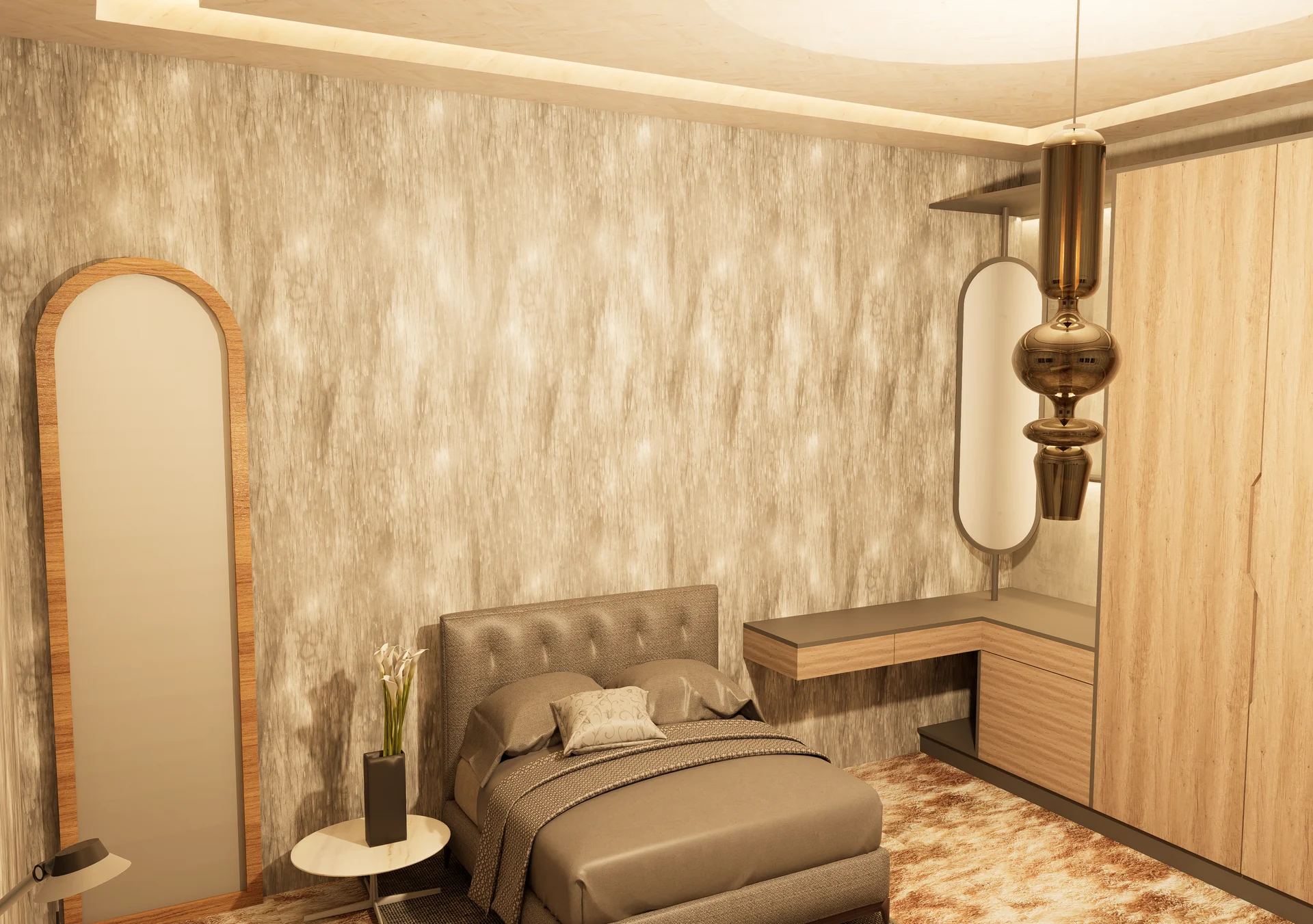Warm Minimalist Interior Design Scene 13